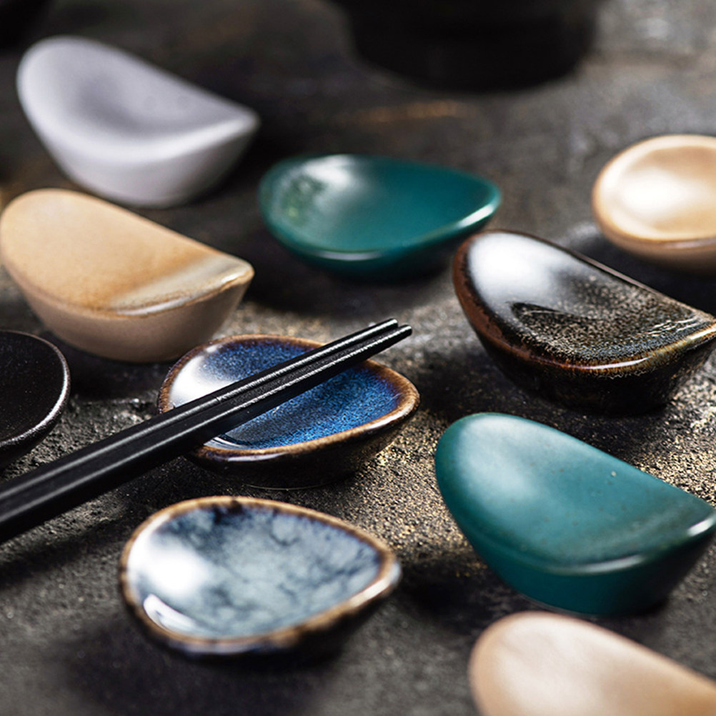 Chopstick Rest Ceramic - 2 stuks keramische eetstokjessteunen voegen vitaliteit