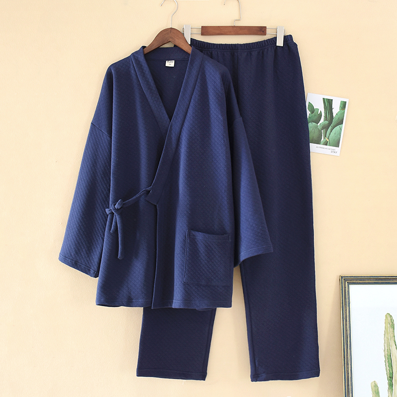 Kimono Yukata Cotton - Mannen Japanse Kimono Yukata Pyjama Set
