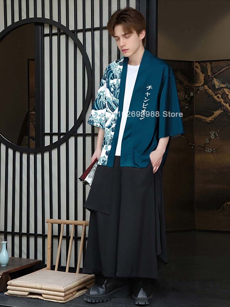 Kimono Yukata Cotton - Mannen Casual Kimono Japanse Stijl Brief