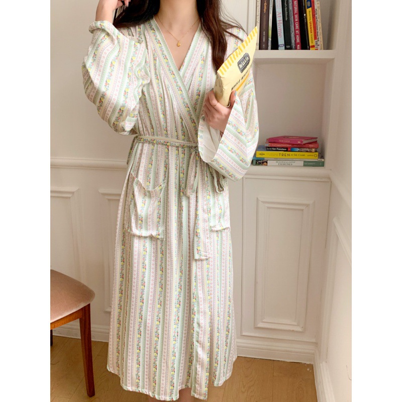 Kimono Yukata Cotton - Koreaanse Ins Kimono Gewaad Pyjama Vrouwelijke