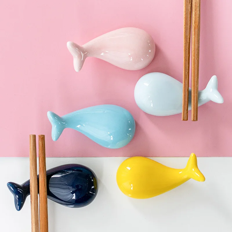 Chopstick Rest Ceramic - Leuke Vis Eetstokjes Rest Eettafel Ornament