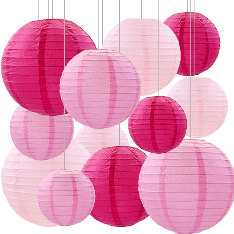 Japanese Lantern Paper - 12 stuks papieren lantaarn feestdecoratie, afstuderen