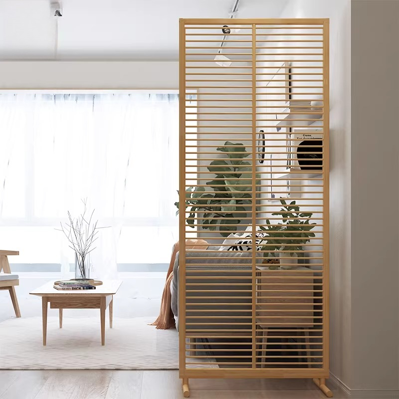 Shoji Screen Divider - Japanse stijl horizontale balkscherm bamboe scheidingswand
