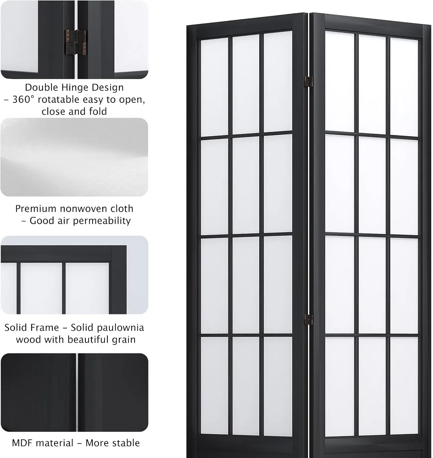 1,70m kamerdeelwand en opvouwb - Shoji Screen Divider recensie en prijs