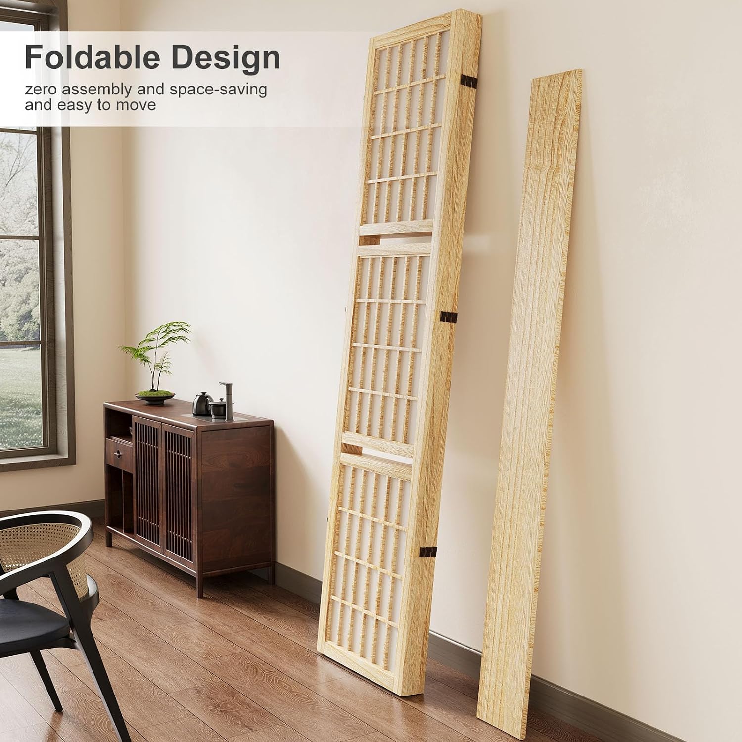 66,9 inch hoge houten shoji-sc - Shoji Screen Divider recensie en prijs