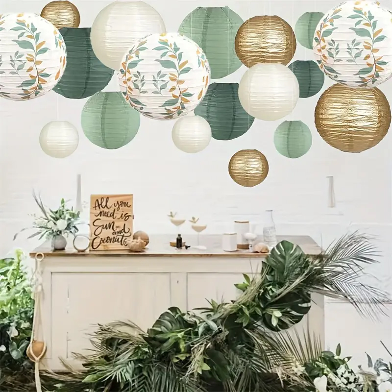 18-delige groene serie salie g - Japanese Lantern Paper recensie en prijs