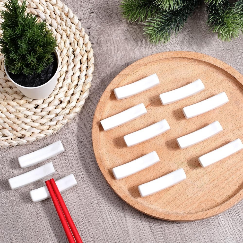 12 Stuks Eetstokje Rest Wit Ja - Chopstick Rest Ceramic recensie en prijs