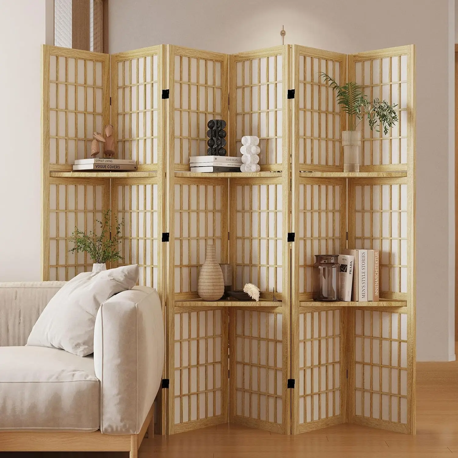 Kamerverdeler met planken, 170 - Shoji Screen Divider recensie en prijs